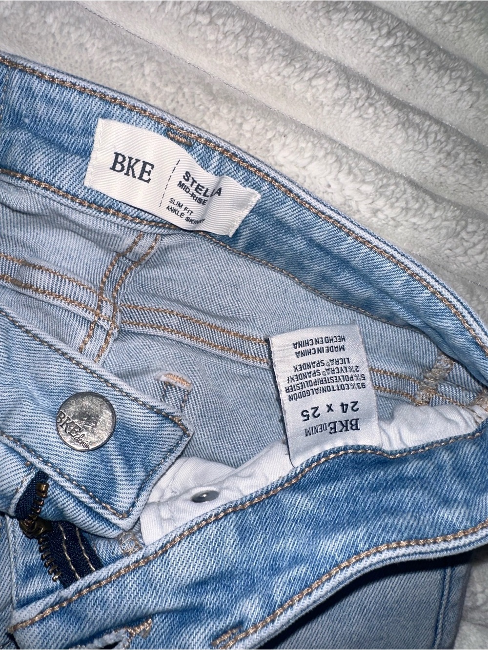 BKE Stella Light Wash High-Rise Women's Skinny Jeans